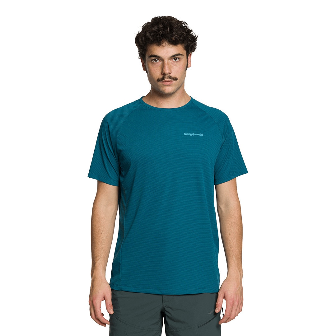 Camiseta de hombre Couvet Trangoworld - Gris oscuro Azul-2