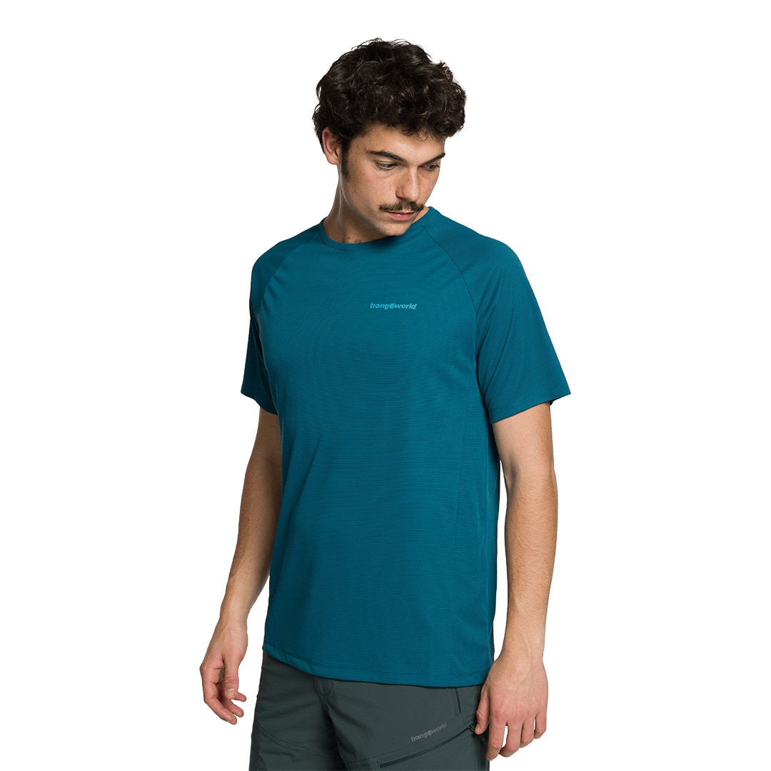 Camiseta de hombre Couvet Trangoworld - Gris oscuro Azul-4