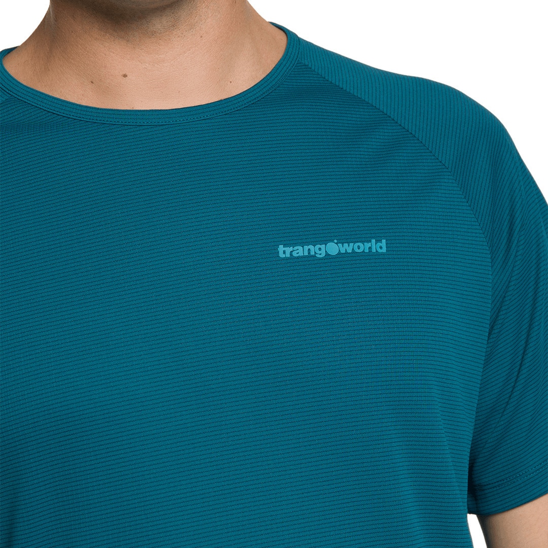 Camiseta de hombre Couvet Trangoworld - Gris oscuro Azul-5