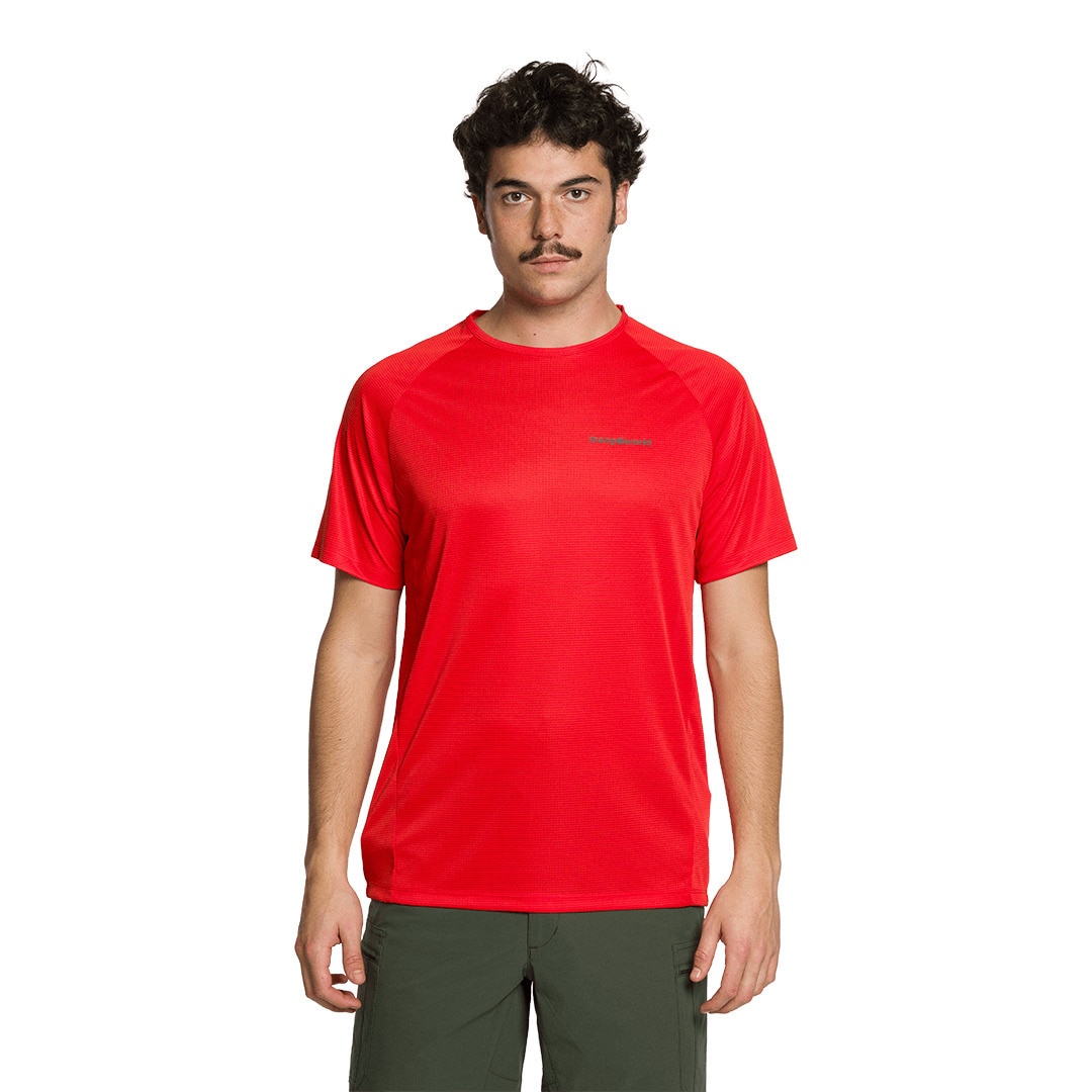 Camiseta de hombre Couvet Trangoworld - Rojo Rojo-2