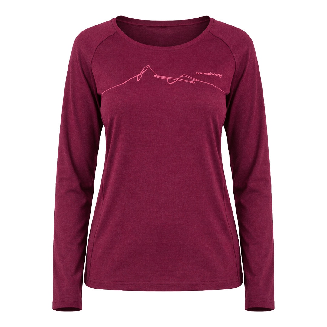 Imagen 0 de Camiseta de mujer Meru Trangoworld Burdeos