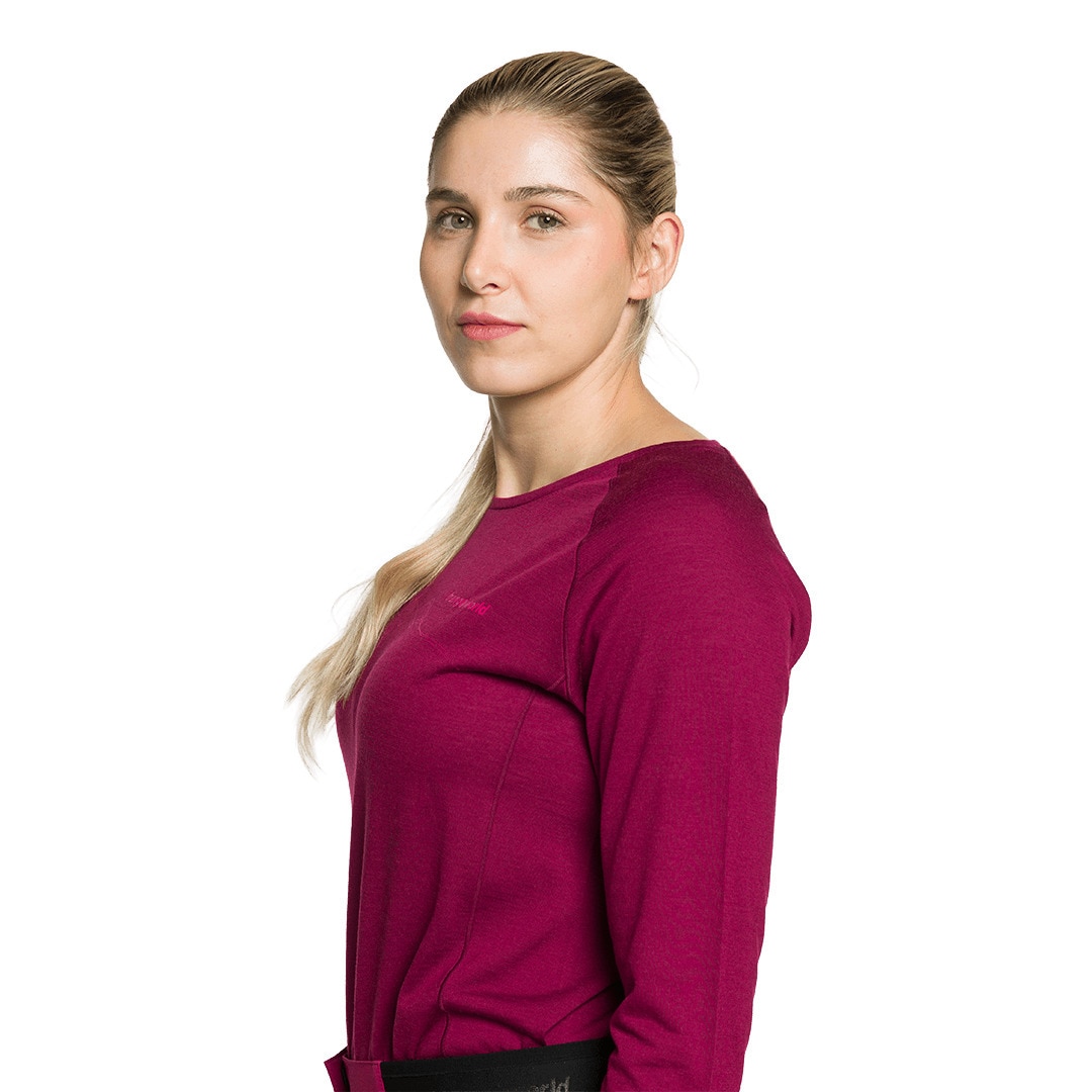 Camiseta de mujer Meru Trangoworld - Burdeos Burdeos-4