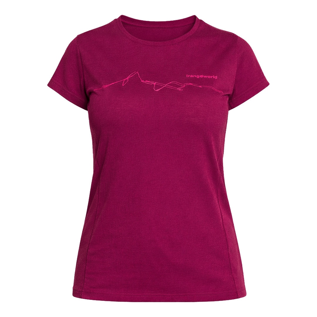 Imagen 0 de Camiseta de mujer Biella Trangoworld Burdeos