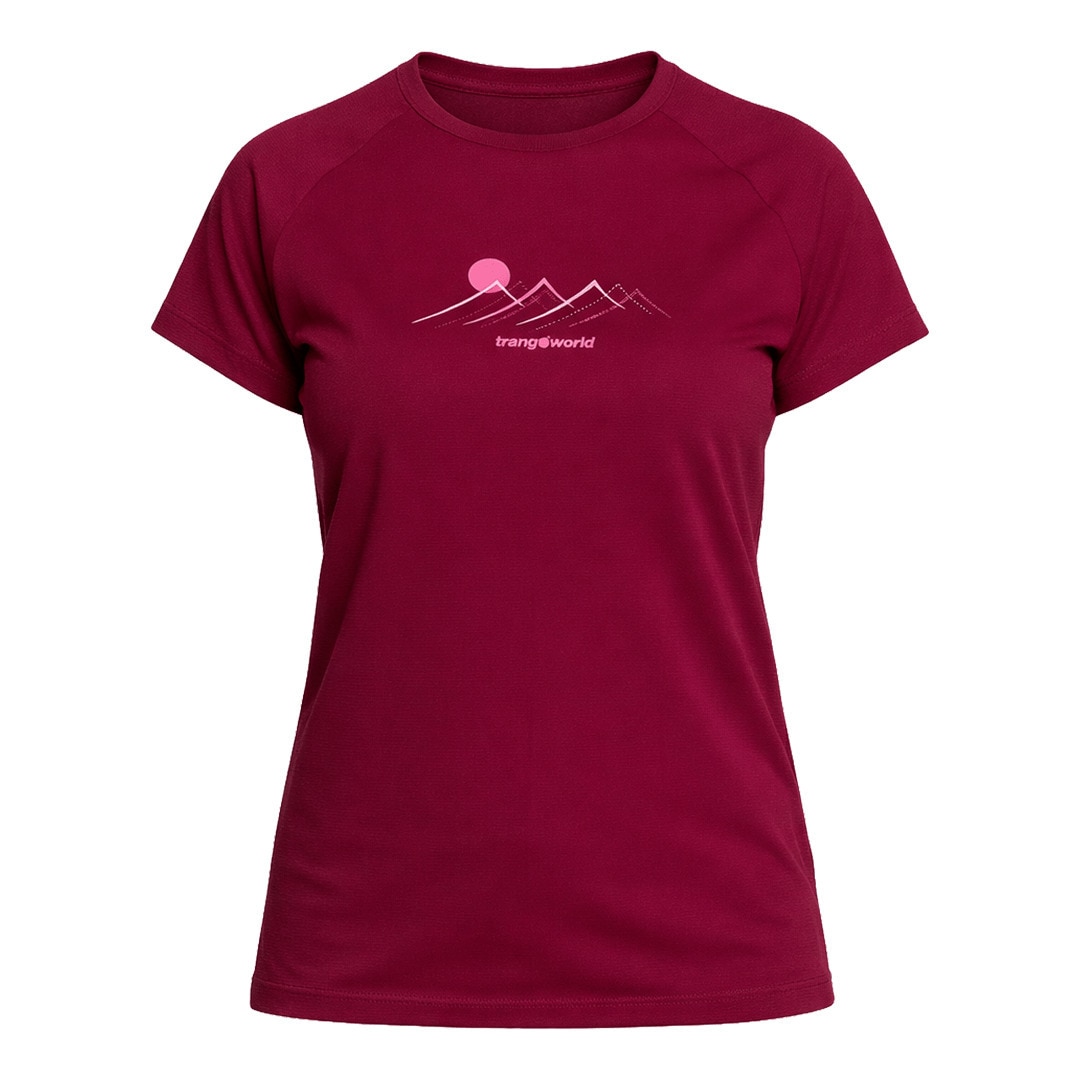Camiseta de mujer Mudgee Trangoworld - Burdeos Burdeos-1