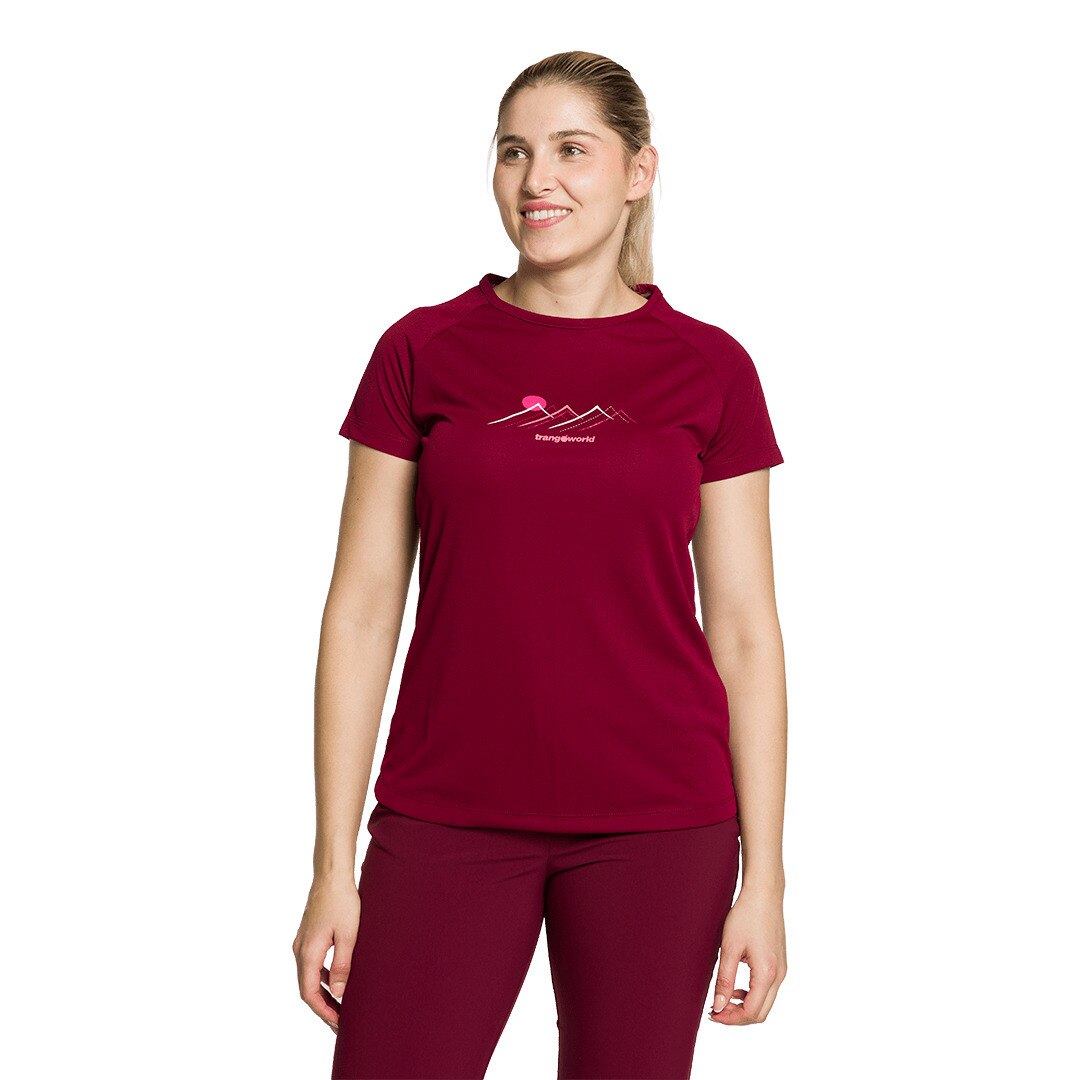 Camiseta de mujer Mudgee Trangoworld - Burdeos Burdeos-2