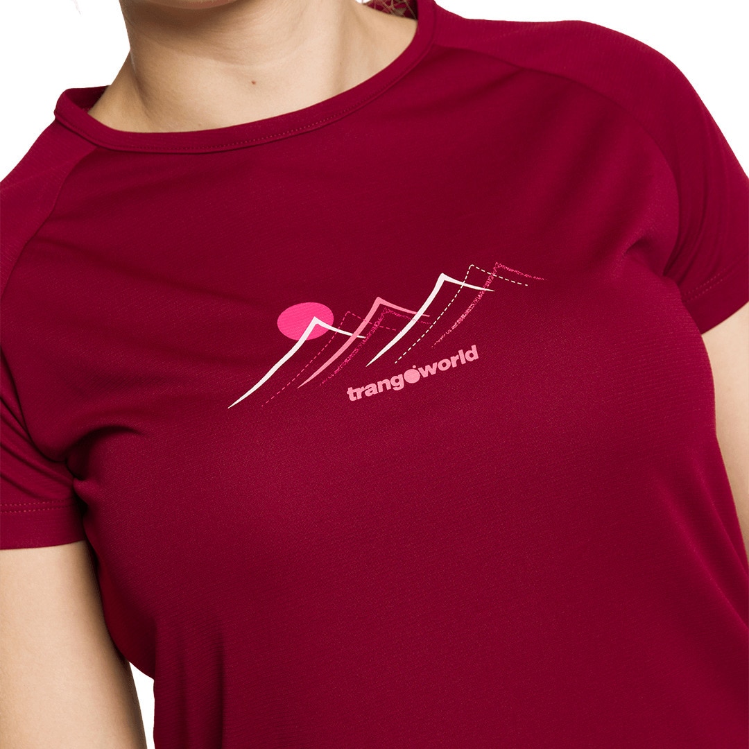 Camiseta de mujer Mudgee Trangoworld - Burdeos Burdeos-4