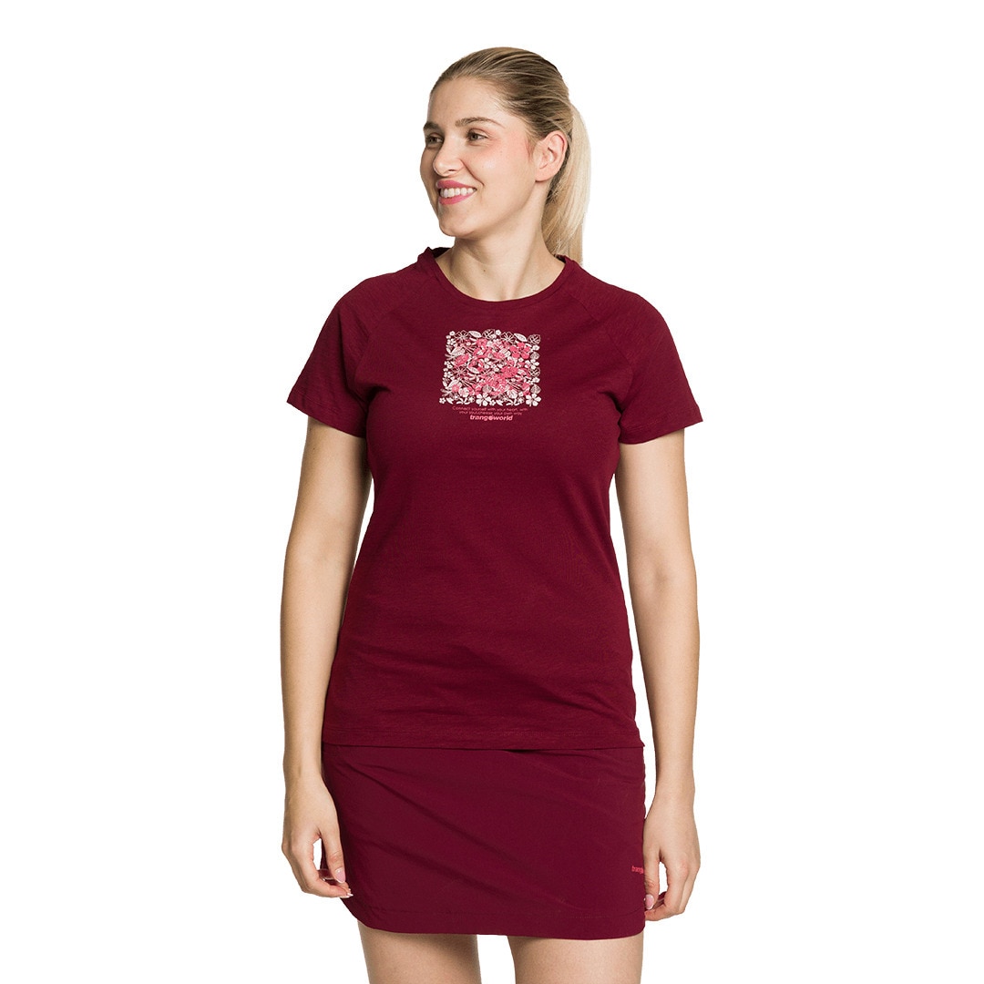 Imagen 0 de Camiseta de mujer Cobden Trangoworld Burdeos
