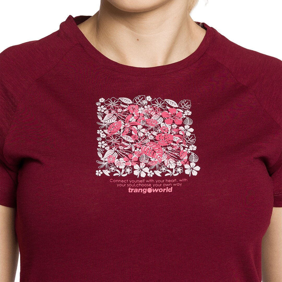 Camiseta de mujer Cobden Trangoworld - Burdeos Burdeos-3