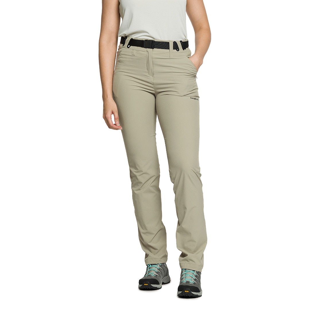 Pantalón largo de mujer Breda v02 Trangoworld - Beige Beige-2