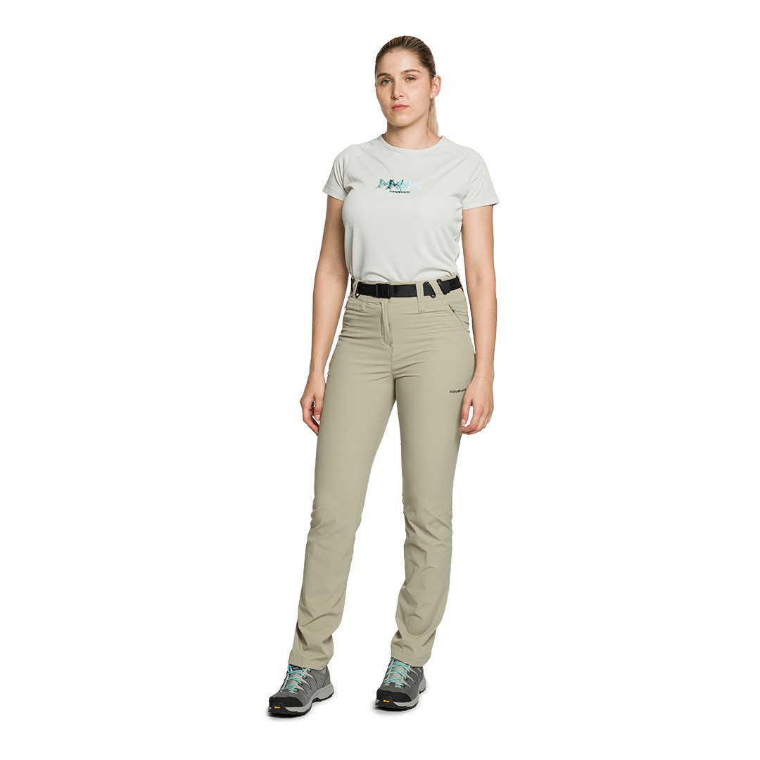 Pantalón largo de mujer Breda v02 Trangoworld - Beige Beige-5