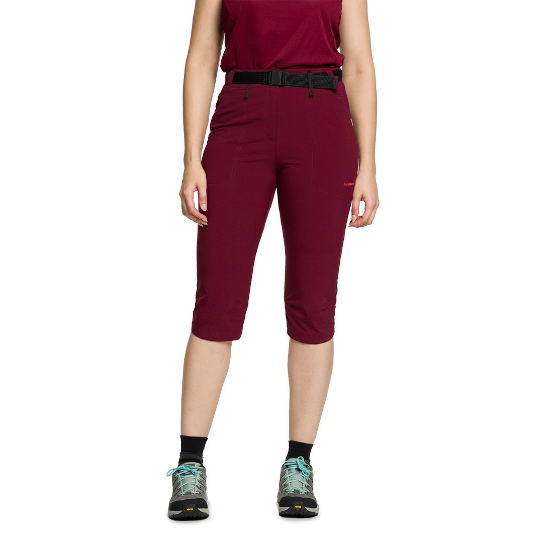 Pantalón pirata de mujer Nzilo Trangoworld - Burdeos Burdeos-1