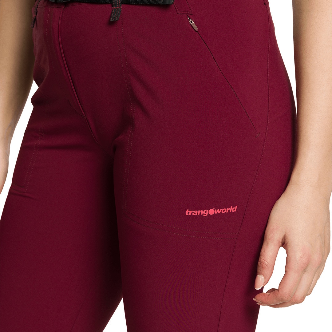 Pantalón pirata de mujer Nzilo Trangoworld - Burdeos Burdeos-3