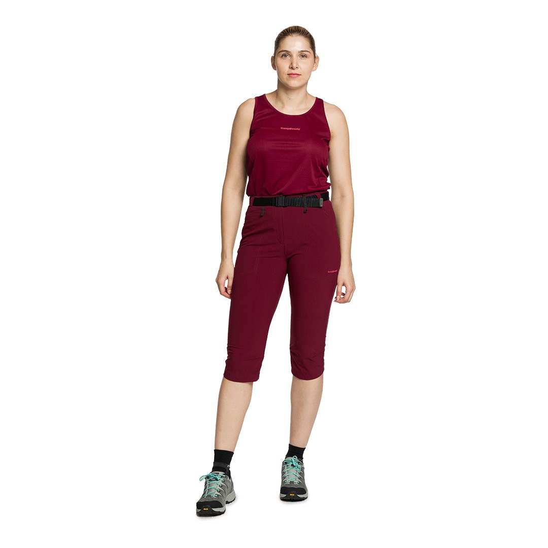 Pantalón pirata de mujer Nzilo Trangoworld - Burdeos Burdeos-4