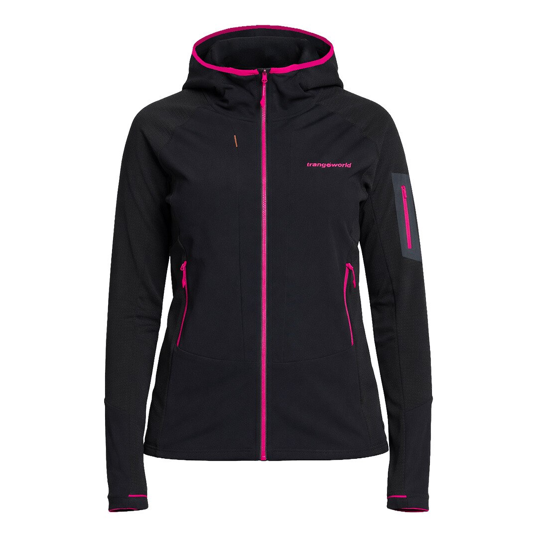 Chaqueta de mujer Marle Trangoworld - Negro / Rosa Negro / Rosa-1