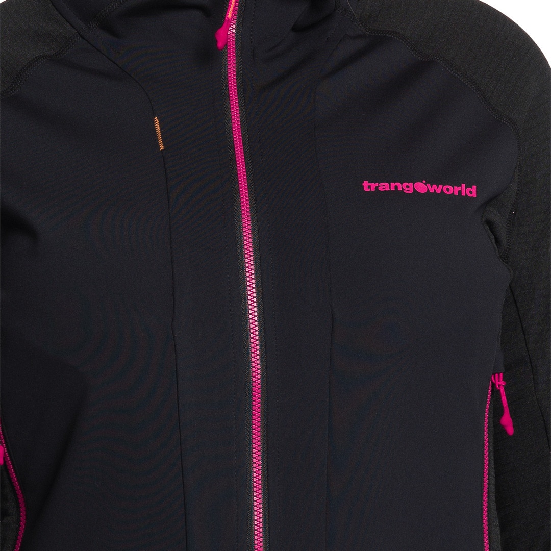 Chaqueta de mujer Marle Trangoworld - Negro / Rosa Negro / Rosa-4