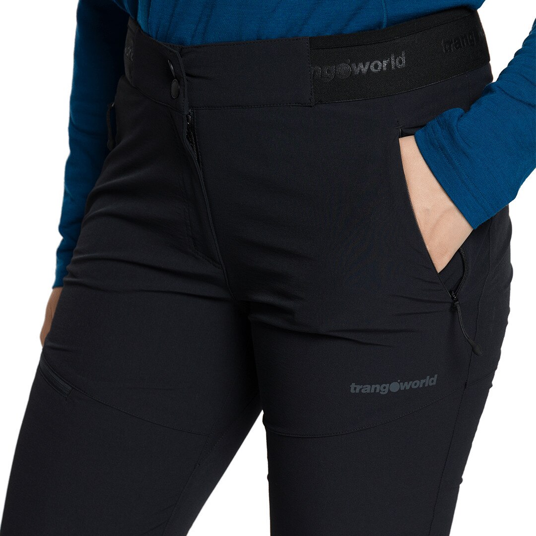 Pantalón largo de mujer Balmaz df Trangoworld - Negro Negro-3