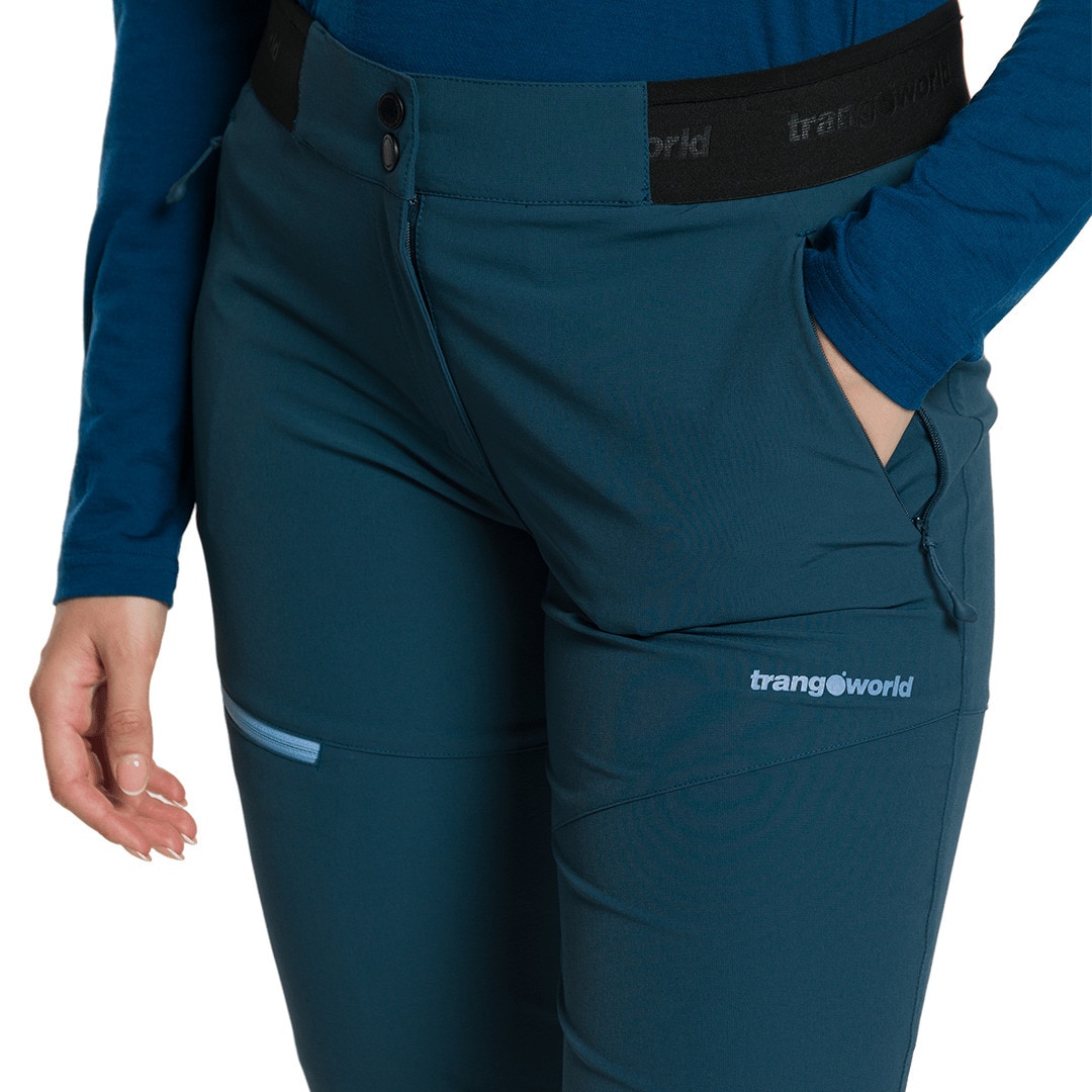 Pantalón largo de mujer Balmaz df Trangoworld - Azul oscuro Azul oscuro-3