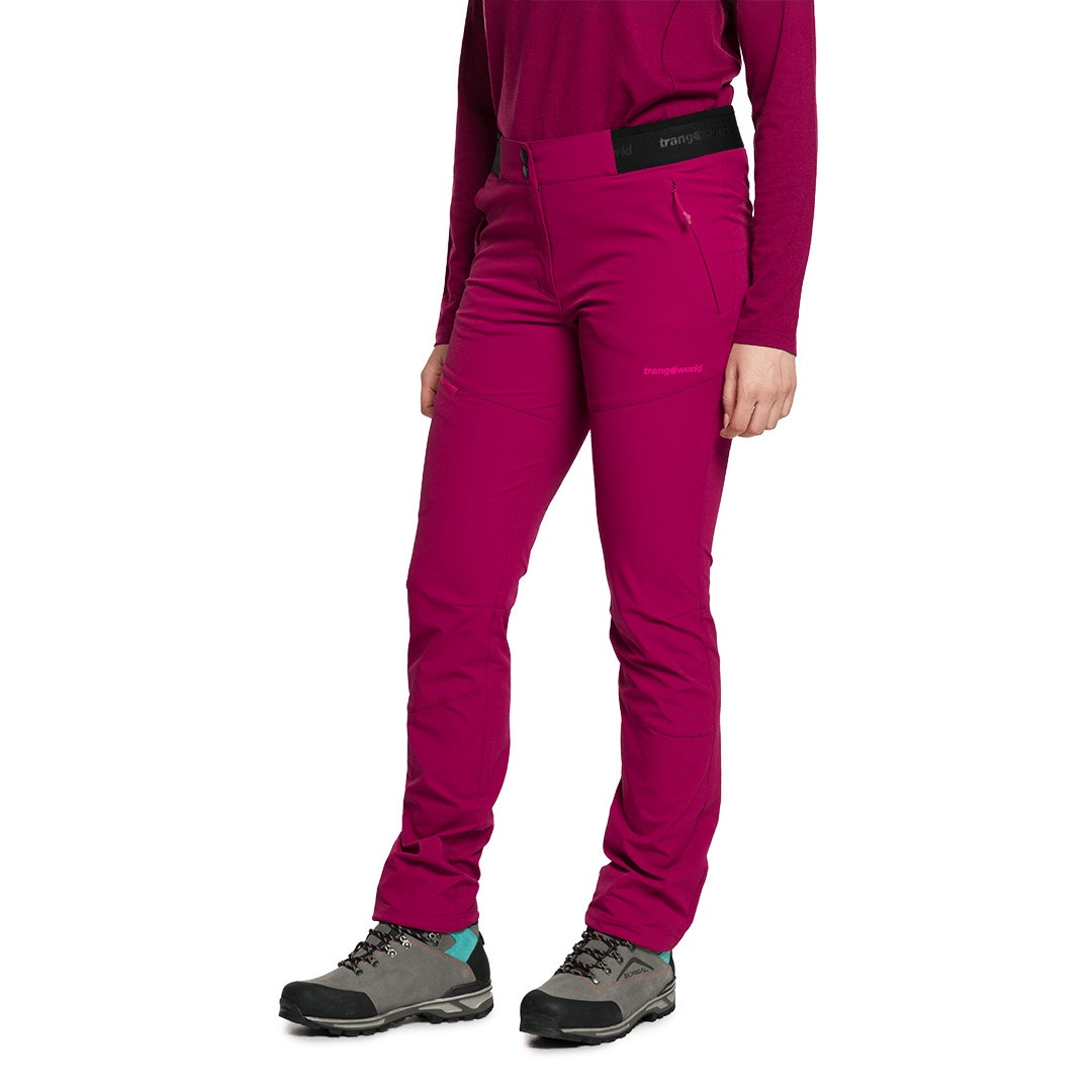 Pantalón largo de mujer Balmaz df Trangoworld - Burdeos Burdeos-3