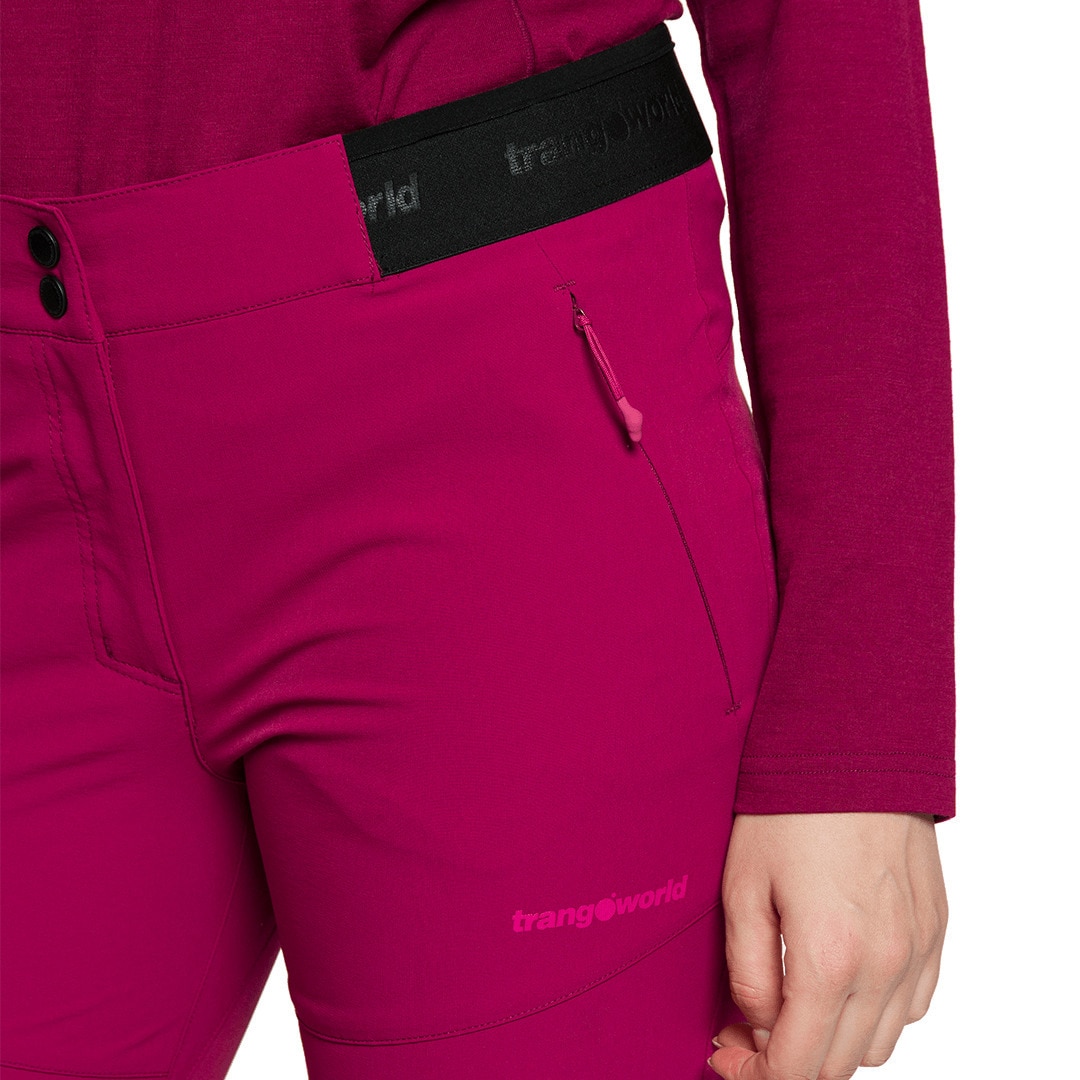 Pantalón largo de mujer Balmaz df Trangoworld - Burdeos Burdeos-4