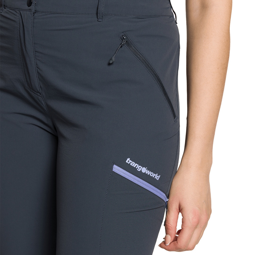 Pantalón largo de mujer Malaren df Trangoworld - Antracita Antracita-3