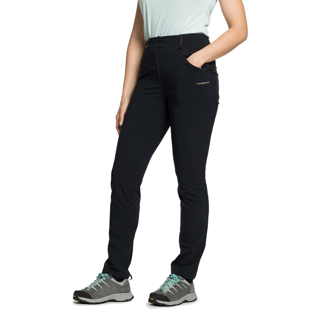 Pantalón largo de mujer Bacalar Trangoworld - Negro Negro-2