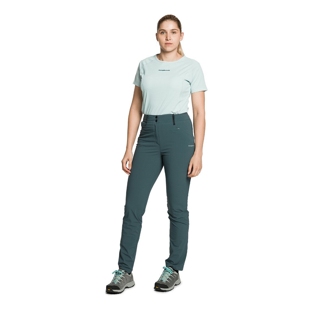 Pantalón largo de mujer Bacalar Trangoworld - Azul Azul-5