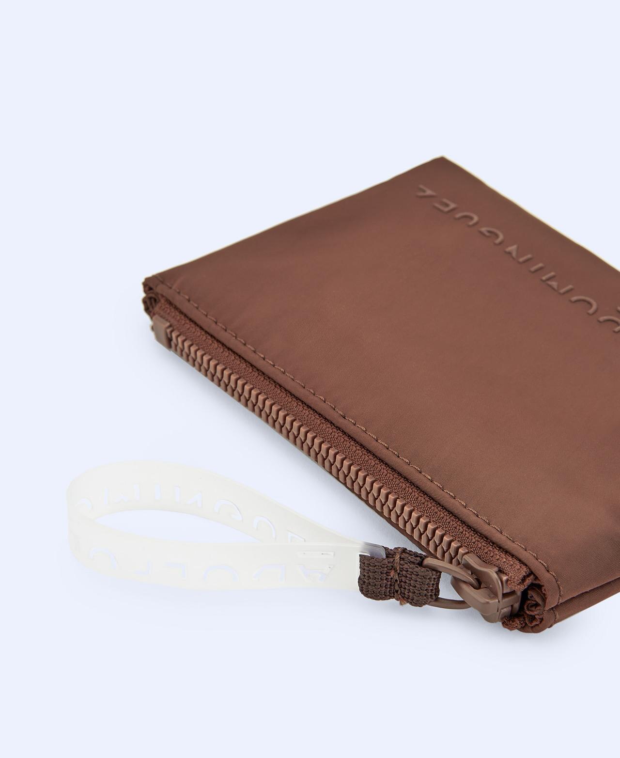 Monedero de mujer de mujer rectangular con cremallera en - Adolfo Dominguez - Marrón Marrón-3