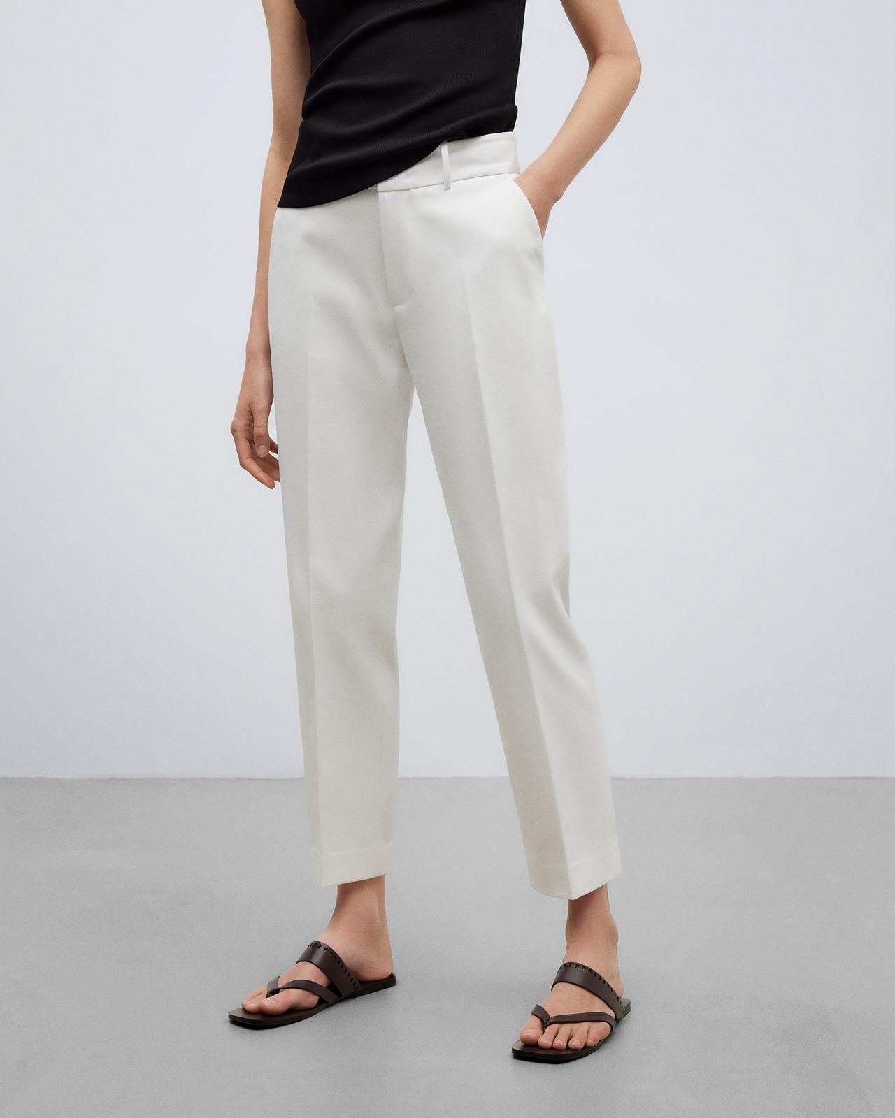 Pantalones blancos mujer el corte ingles hot sale