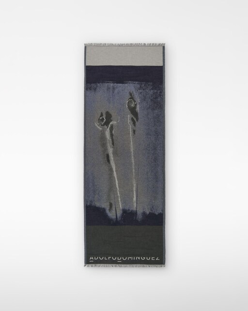 Imagen 0 de Chal de mujer con estampado spray y jacquard