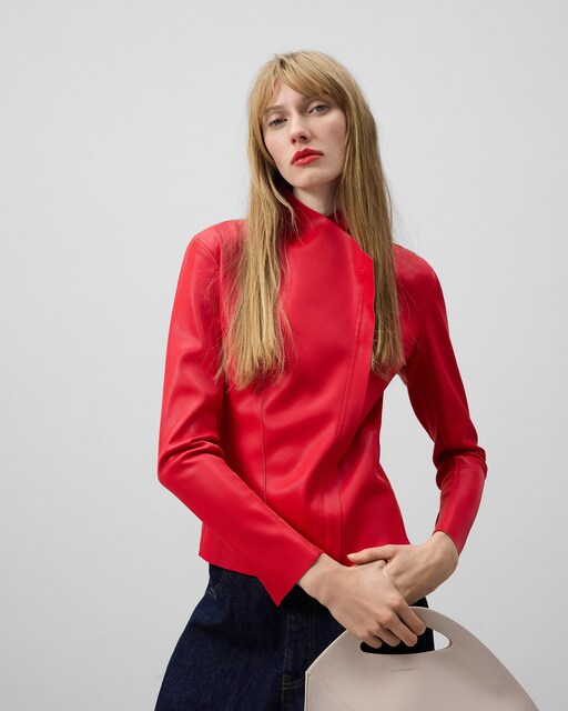 Imagen 0 de Chaqueta de mujer tipo Biker cruzada