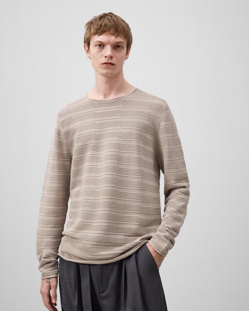 Imagen 0 de Jersey de hombre en punto con estructura y rayas