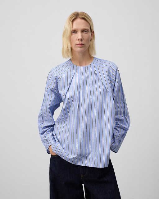 Imagen 0 de Blusa de mujer con escote caja y algodón