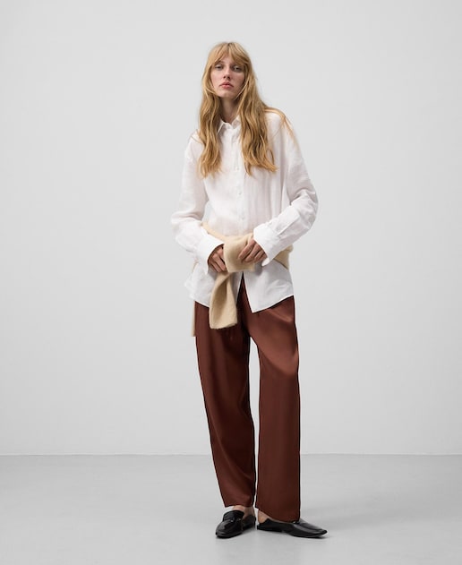 Imagen 0 de Pantalón jogger de mujer pijamero con pierna recta