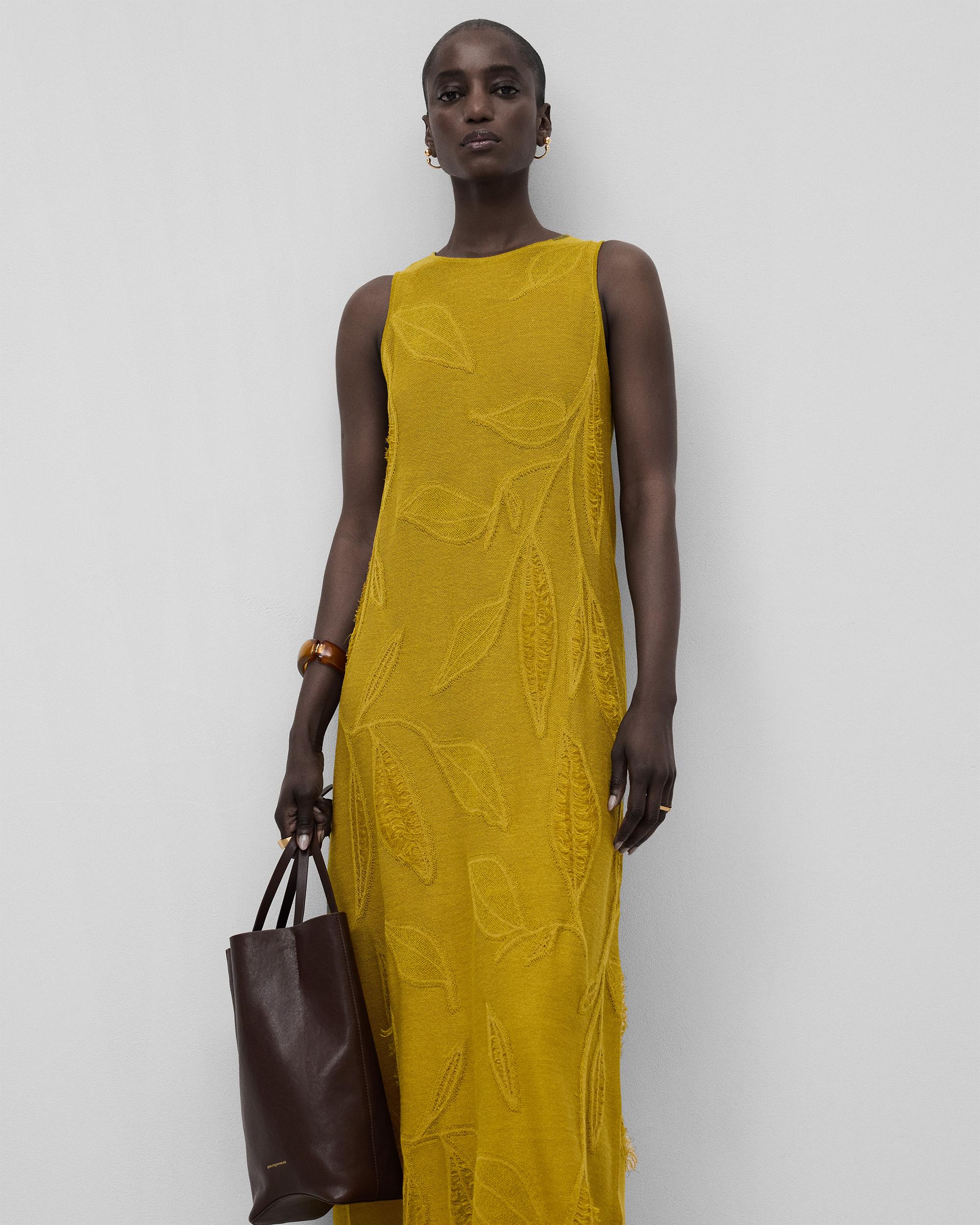 Vestido de punto jacquard