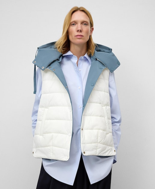 Imagen 0 de Chaleco de abrigo de mujer acolchado reversible
