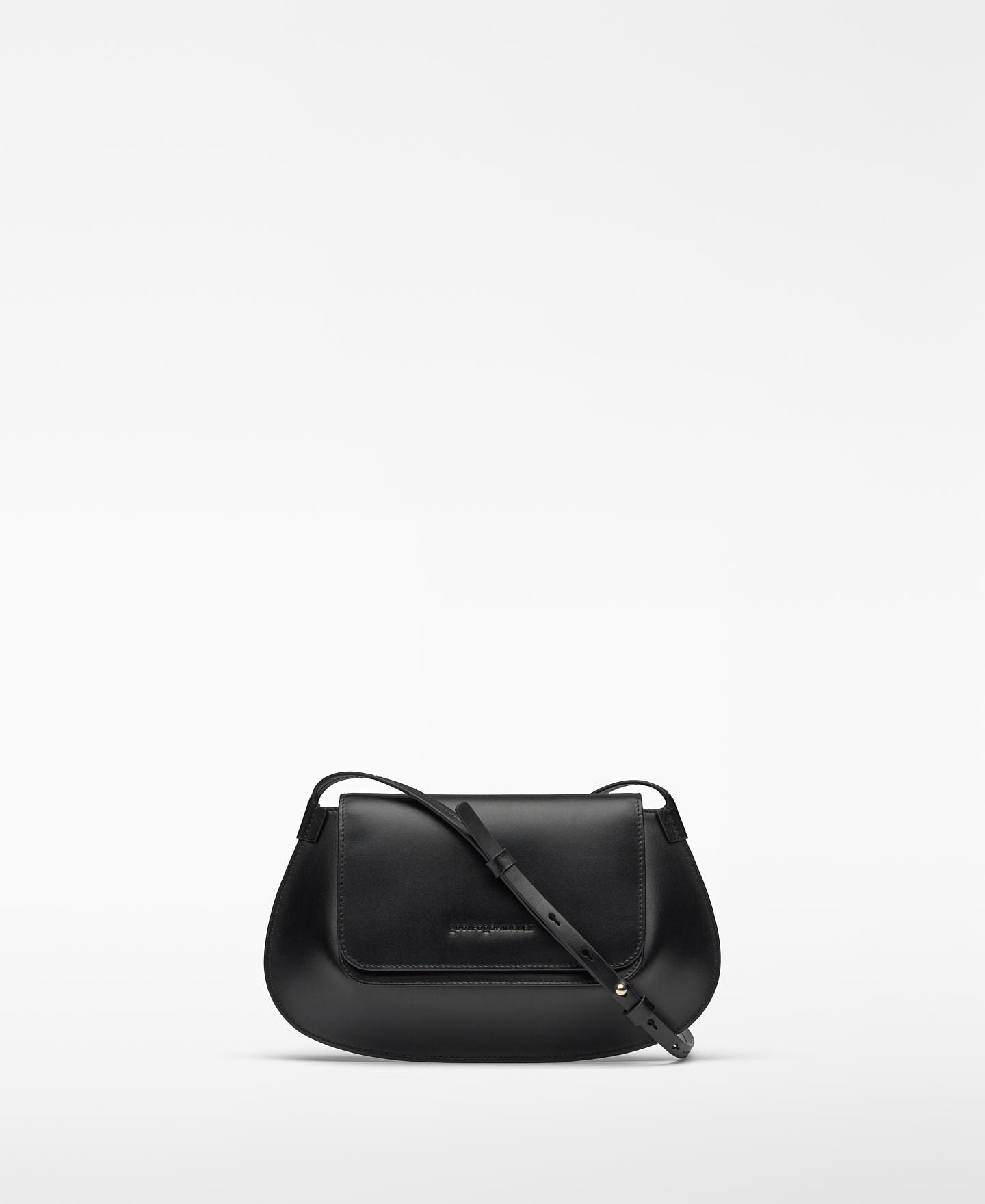 Bandolera de mujer mini de piel dorna - Adolfo Dominguez - Negro Negro-1