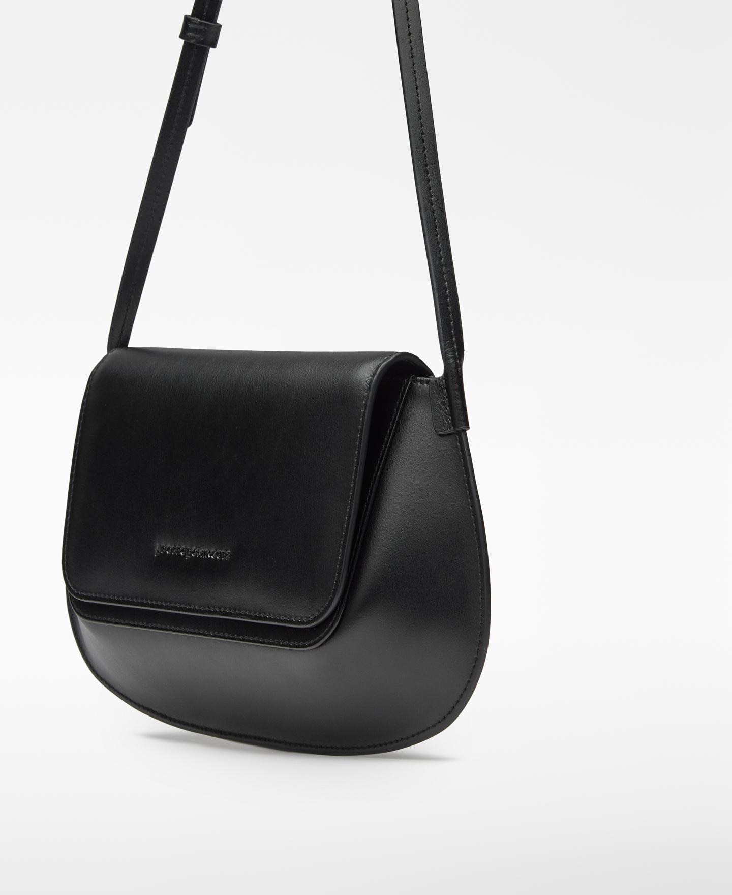 Bandolera de mujer mini de piel dorna - Adolfo Dominguez - Negro Negro-3