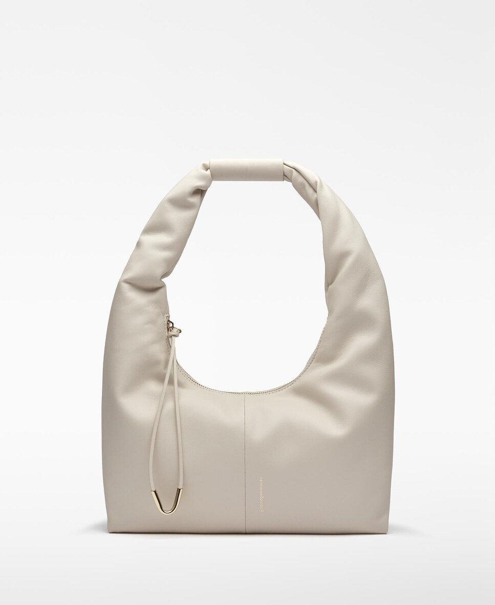Bolso de hombro mediano de piel Nube · Adolfo Dominguez · El Corte