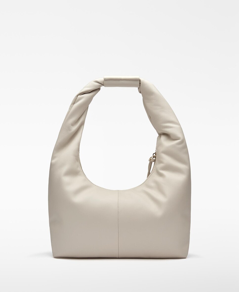 Bolso de hombro mediano de piel Nube · Adolfo Dominguez · El Corte