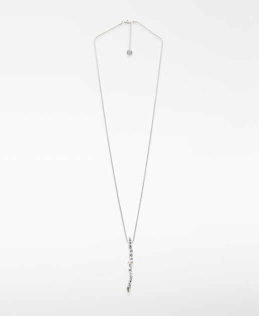 Imagen 0 de Collar de pieza metálica con perla