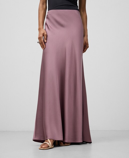 Imagen 0 de Falda larga satinada