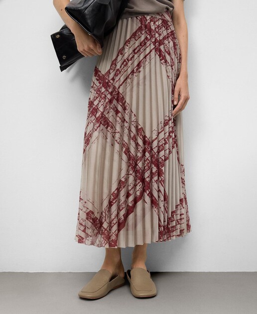 Imagen 0 de Falda plisada estampada