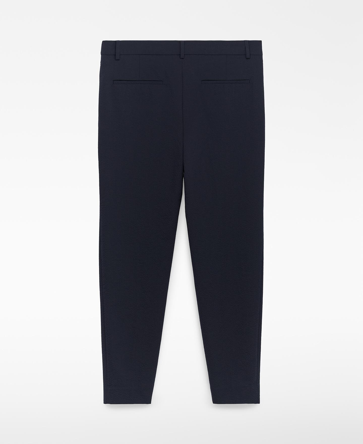 Pantalón de vestir de hombre corte slim - Adolfo Dominguez - Azul marino Azul marino-5