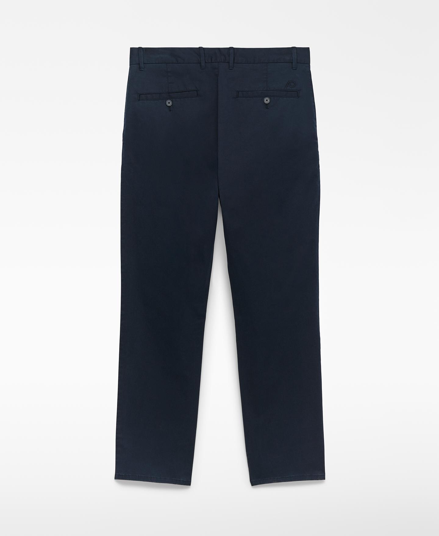 Imagen 5 de Pantalón de hombre chino regular fit - Adolfo Dominguez - Azul marino Azul marino