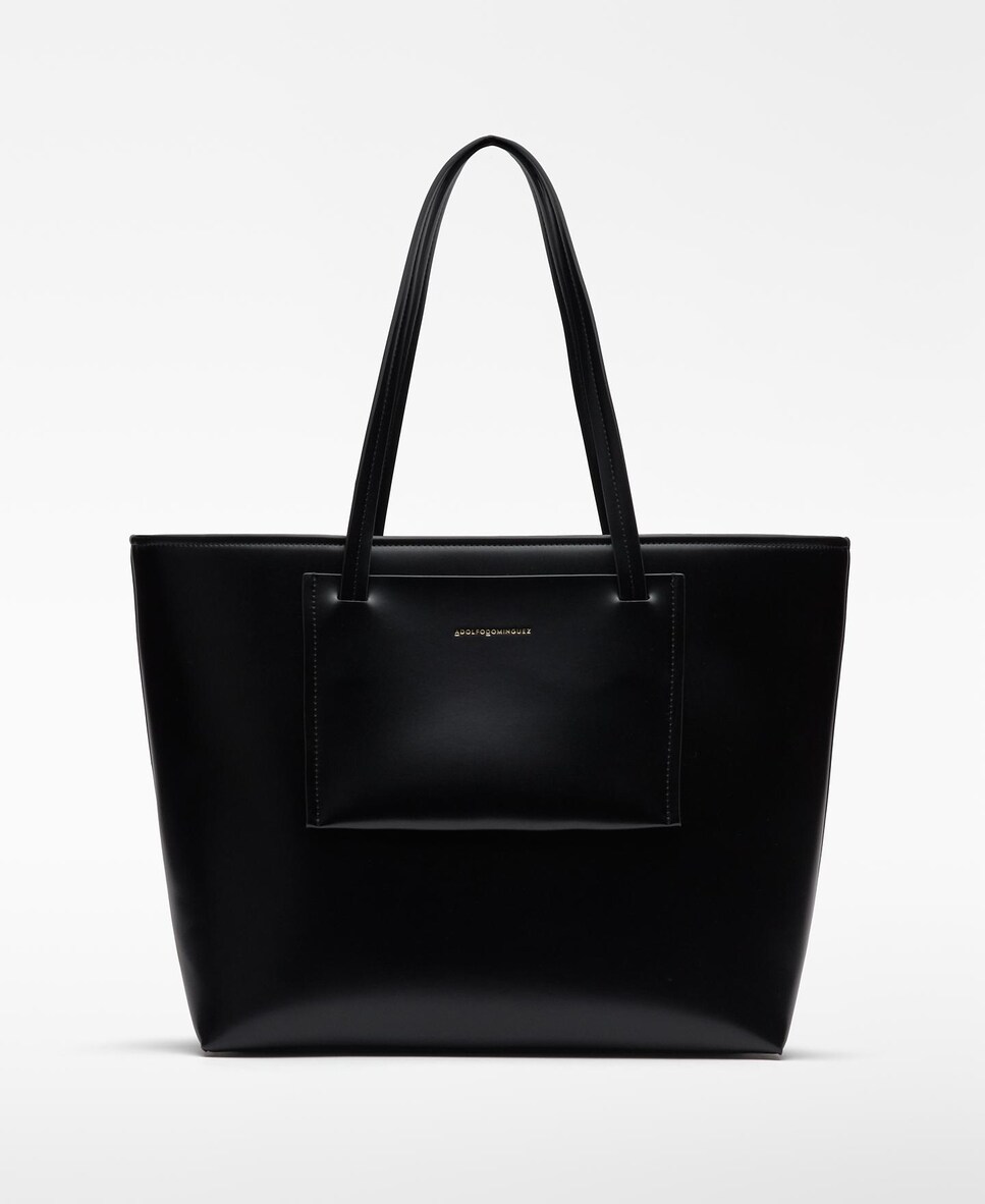 cremallera bolso shopper negro piel Bolso Shopper Bolsos Dimoni Cremallera Bolso Negro Piel Shopper Bolso  Shopper De Mujer