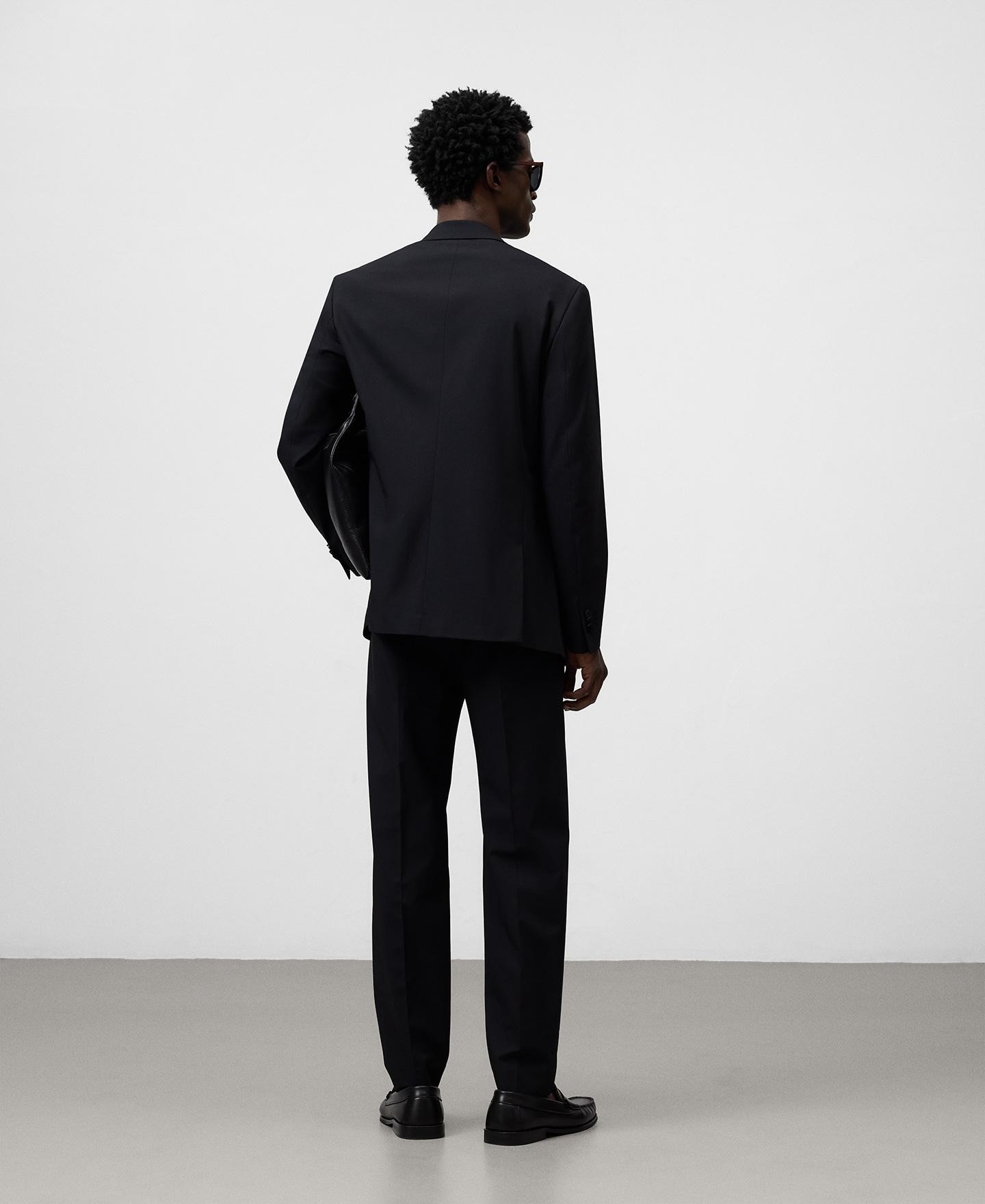 Blazer de hombre sastre slim fit - Adolfo Dominguez - Negro Negro-3