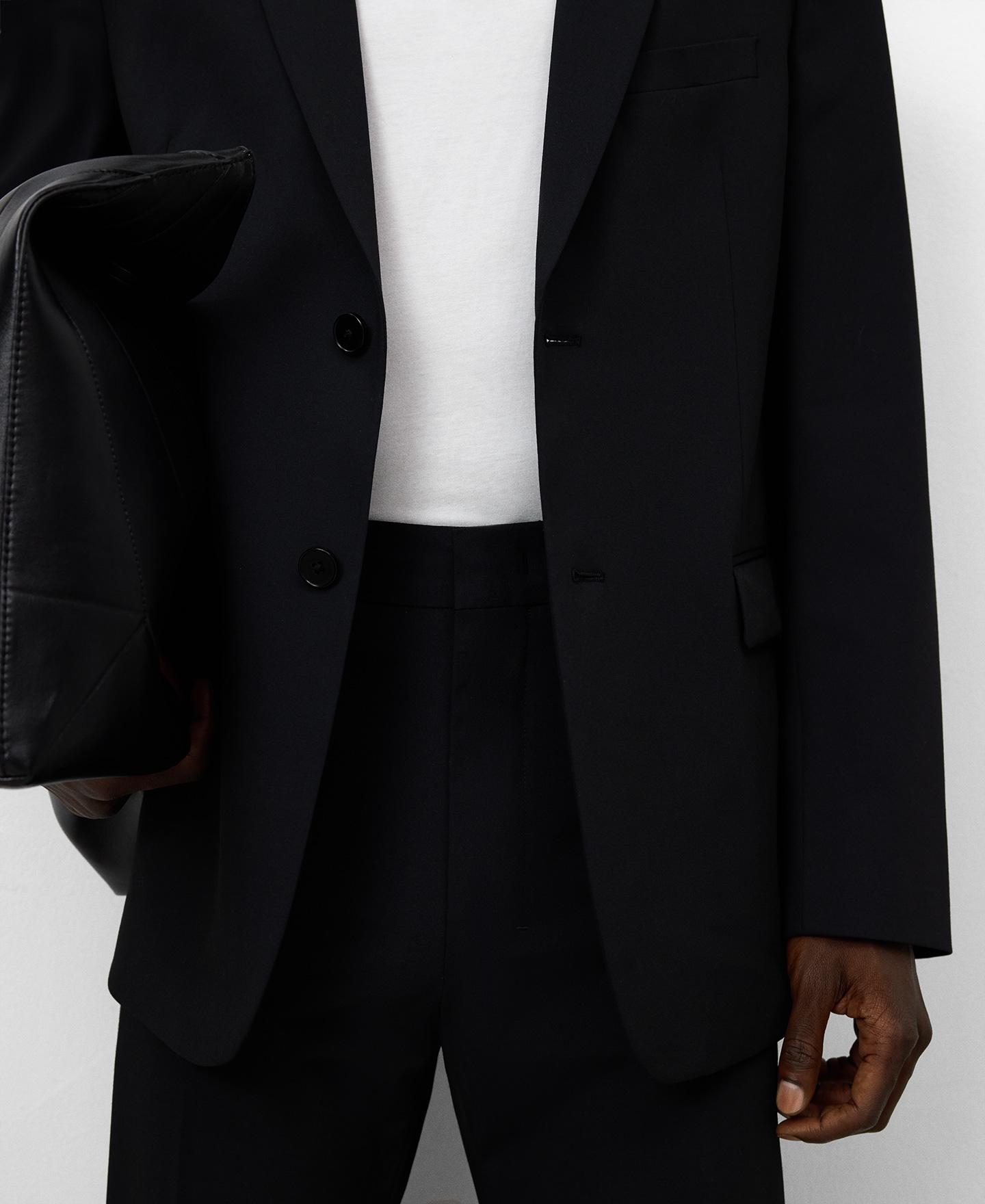 Blazer de hombre sastre slim fit - Adolfo Dominguez - Negro Negro-4