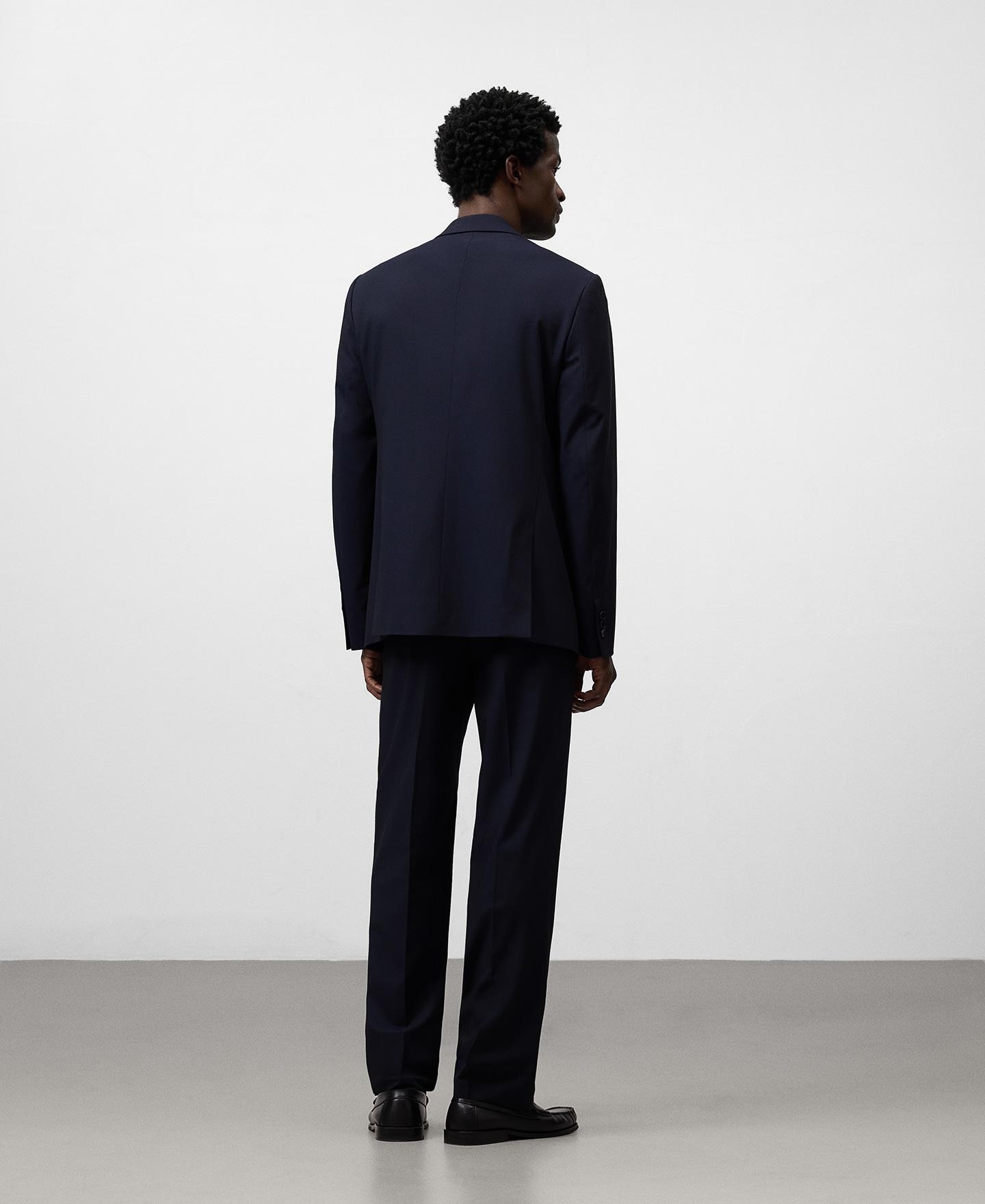 Blazer de hombre sastre regular fit - Adolfo Dominguez - Azul Azul-3