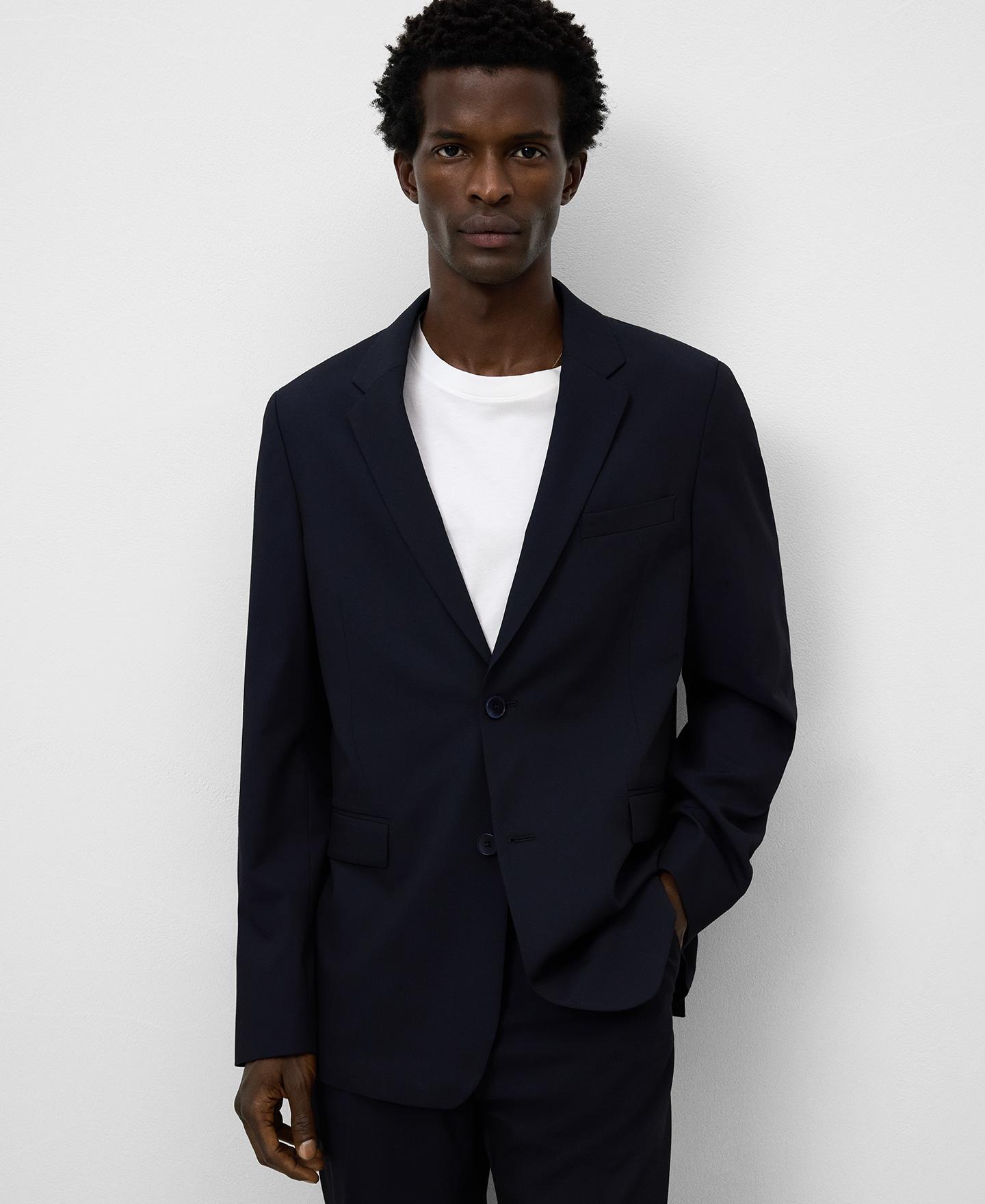 Blazer de hombre sastre regular fit - Adolfo Dominguez - Azul marino Azul marino-5