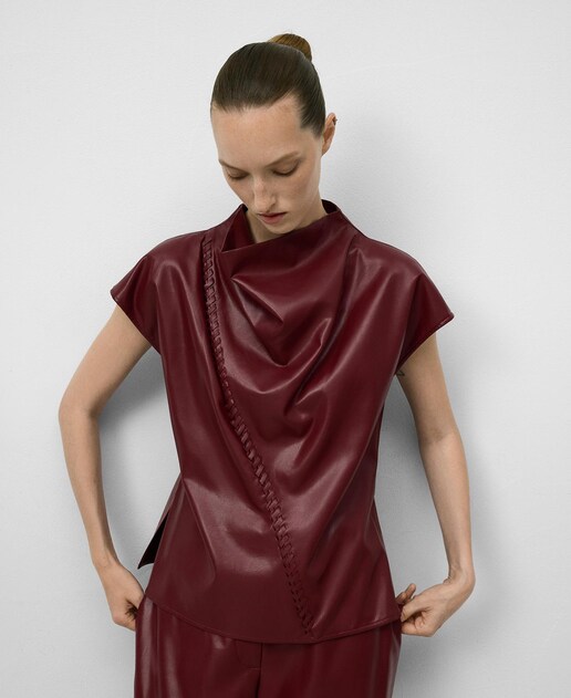 Imagen 0 de Top de mujer drapeado en Piel No Piel